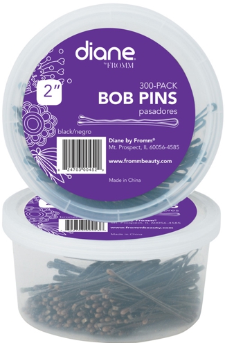 BOB PINS 2 INCH BLACK 300-PACK 